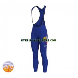 Herr Långa cykelbyxor med hängslen Vinter Thermal Fleece 2022 Team BikeExchange-Jayco N001