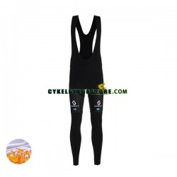 Herr Långa cykelbyxor med hängslen Vinter Thermal Fleece 2022 Team DSM N001