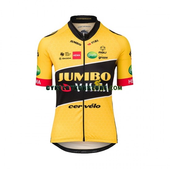 Herr Cykeltröjor och Bib Cykelshorts 2022 Team Jumbo-Visma N001