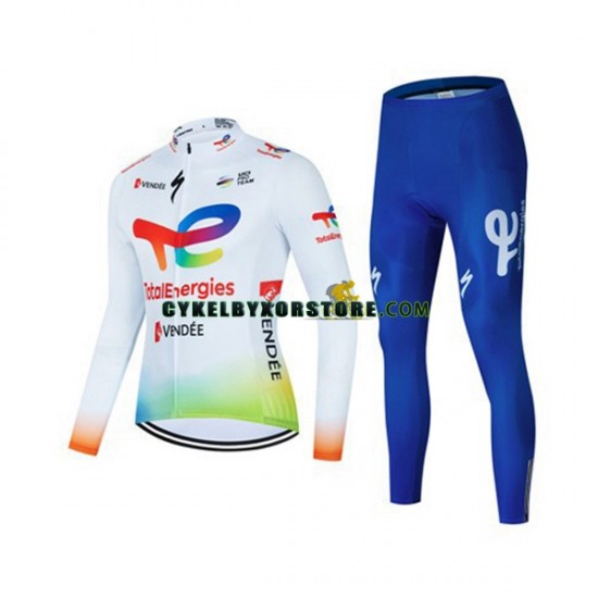 Herr Cykeltröjor Långärmad och Cykeltights 2022 Team TotalEnergies N001