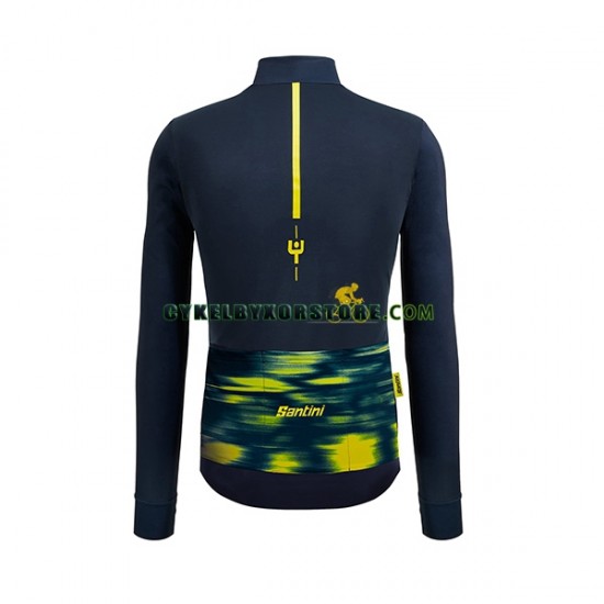 Herr Cykeltröjor Långärmad 2022 Tour de France JAUNE N001