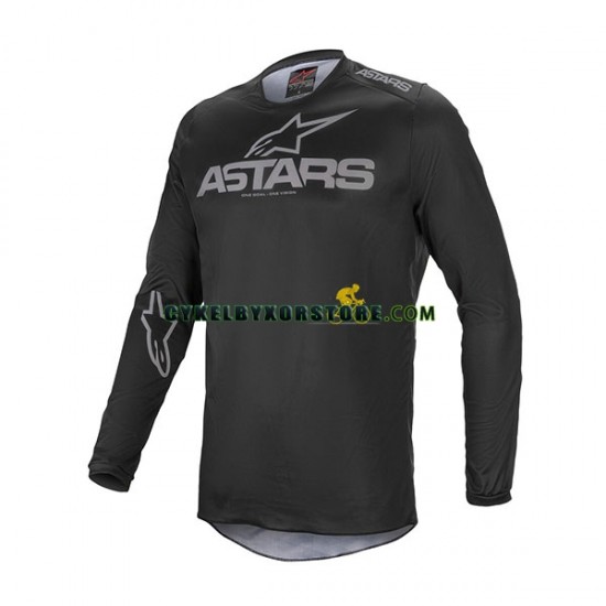 Herr Långärmad MTB Tröjor 2023 Alpinestars FLUID GRAPHITE N001