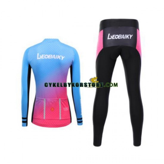 Dam Cykeltröjor Långärmad och Cykeltights Leobaiky N001