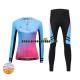Dam Cykeltröjor Långärmad och Cykeltights Vinter Thermal Fleece Leobaiky N001
