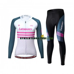 Dam Cykeltröjor Långärmad och Cykeltights Leobaiky N003
