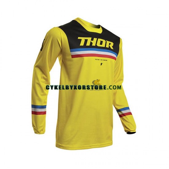 Herr Långärmad MTB Tröjor Thor Pulse Pinner 2020 N001