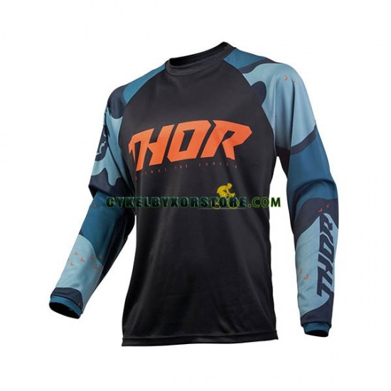 Herr Långärmad MTB Tröjor Thor Sector Camo 2020 N001