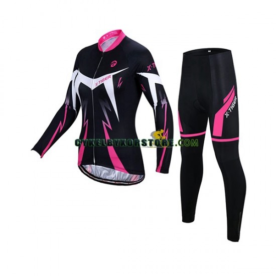 Dam Cykeltröjor Långärmad och Cykeltights X-Tiger N001