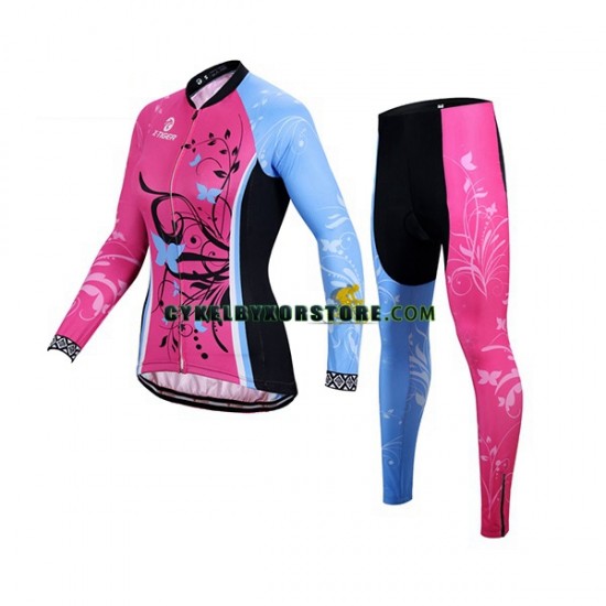 Dam Cykeltröjor Långärmad och Cykeltights X-Tiger N003